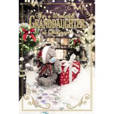3D Holographic Wonderful Granddaughter Me to You Bear Christmas Card Image Preview